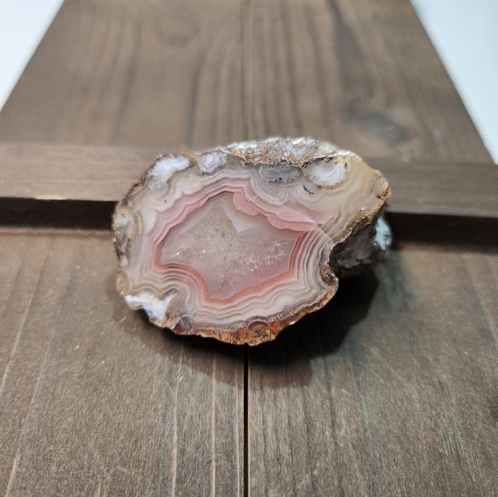 Laguna Pink Lace Crystal Agate